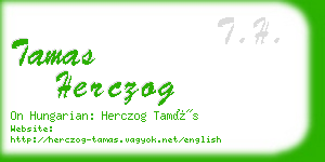 tamas herczog business card